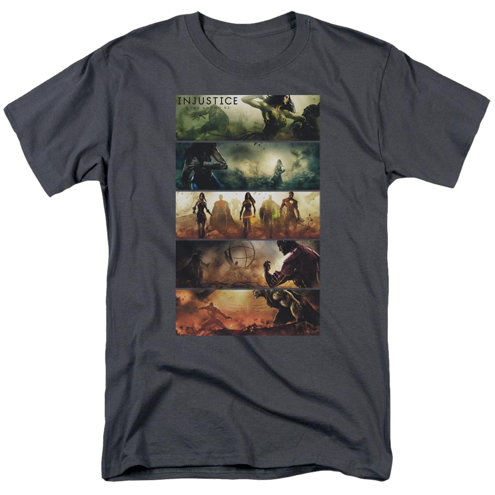Injustice Gods Among Us Panels Men's Regular Fit T-Shirt Men's Regular Fit T-Shirt Injustice Gods Among Us   