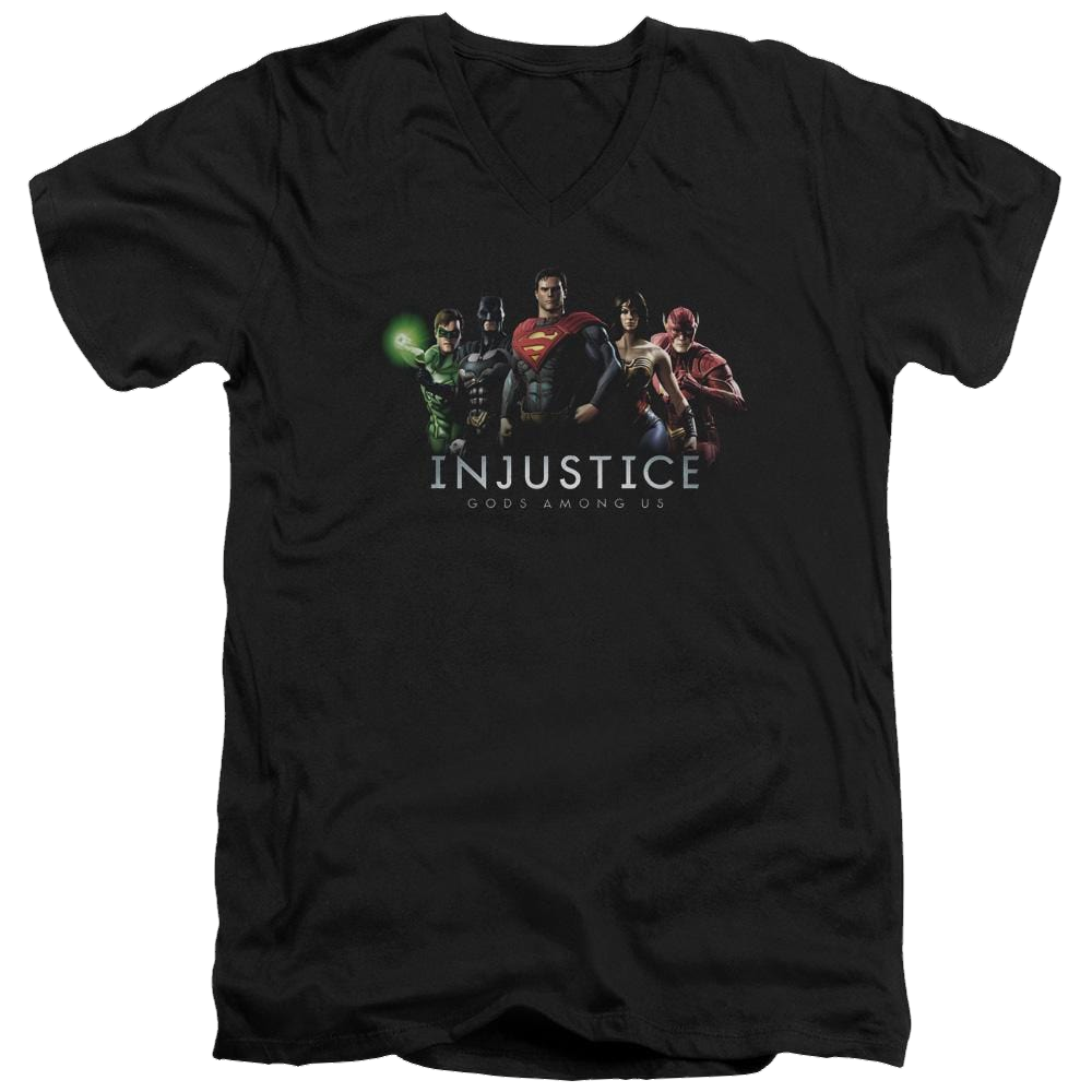 Injustice Gods Among Us Injustice League Men's V-Neck T-Shirt Men's V-Neck T-Shirt Injustice Gods Among Us   