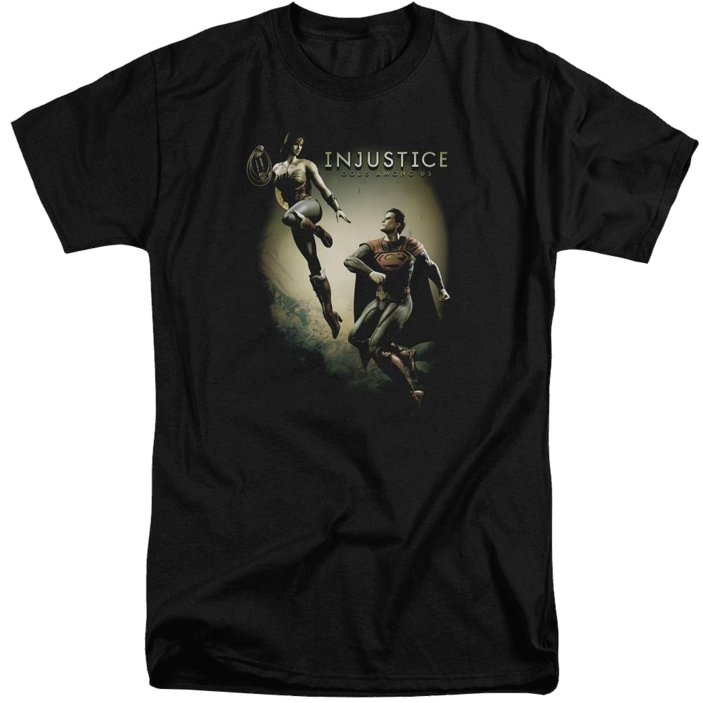 Injustice Gods Among Us Battle Of The Gods Men's Tall Fit T-Shirt Men's Tall Fit T-Shirt Injustice Gods Among Us   
