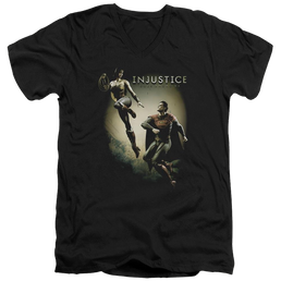 Injustice Gods Among Us Battle Of The Gods Men's V-Neck T-Shirt Men's V-Neck T-Shirt Injustice Gods Among Us   