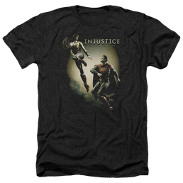 Injustice Gods Among Us Battle Of The Gods Men's Heather T-Shirt Men's Heather T-Shirt Injustice Gods Among Us   