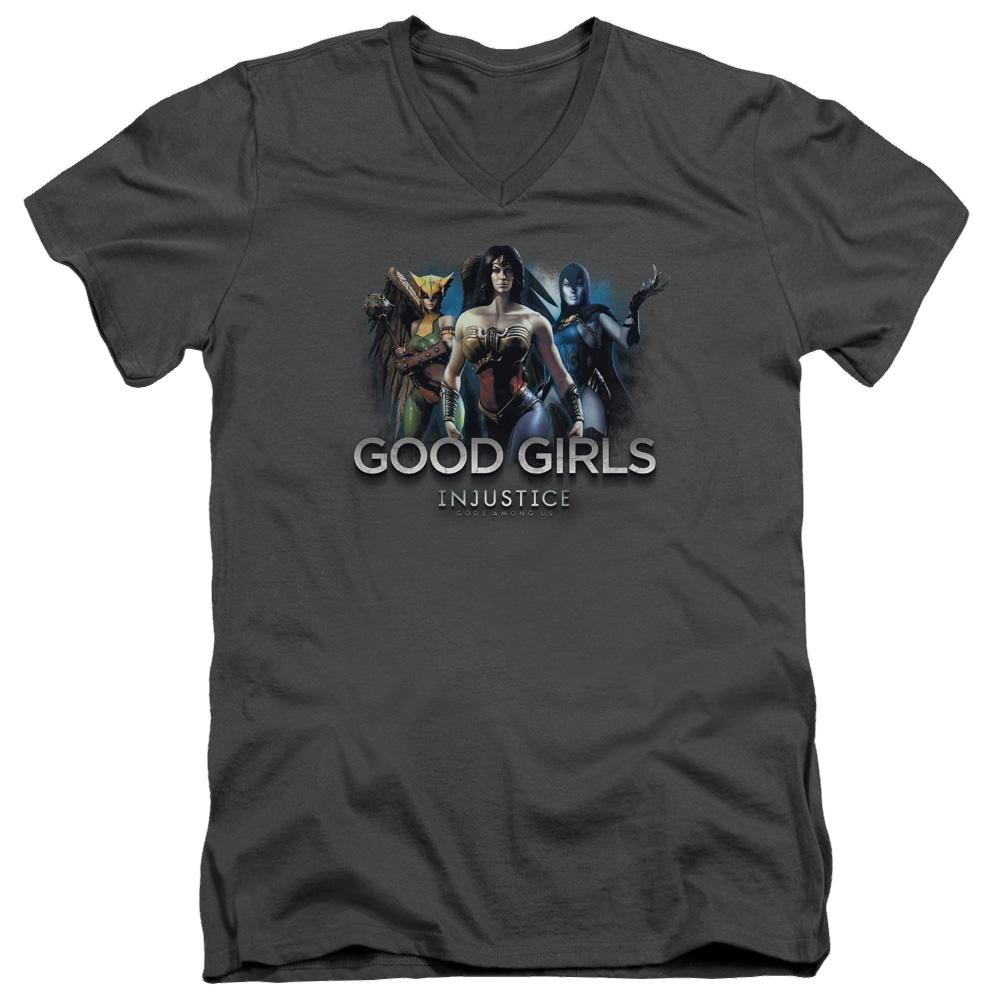 Injustice Gods Among Us Good Girls Men's V-Neck T-Shirt Men's V-Neck T-Shirt Justice League   