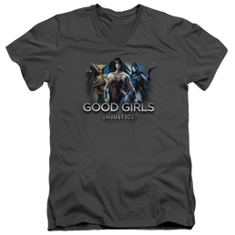Injustice Gods Among Us Good Girls Men's V-Neck T-Shirt Men's V-Neck T-Shirt Justice League   