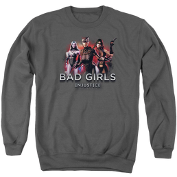 Injustice Gods Among Us Bad Girls Men's Crewneck Sweatshirt Men's Crewneck Sweatshirt Injustice Gods Among Us   