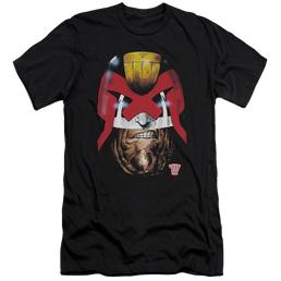 Judge Dredd Dredd's Head Premium Adult Slim Fit T-Shirt Men's Premium Slim Fit T-Shirt Judge Dredd   