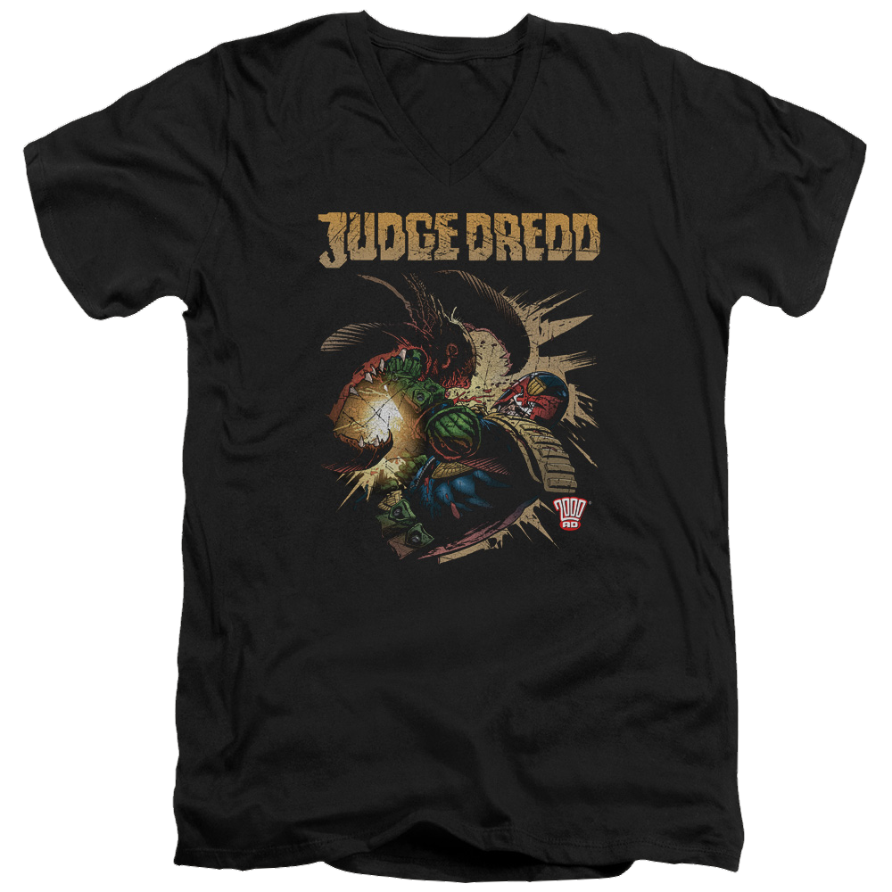 Judge Dredd Blast Away Men's V-Neck T-Shirt Men's V-Neck T-Shirt Judge Dredd   