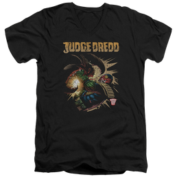 Judge Dredd Blast Away Men's V-Neck T-Shirt Men's V-Neck T-Shirt Judge Dredd   