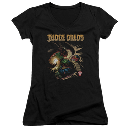 Judge Dredd Blast Away Juniors V-Neck T-Shirt Juniors V-Neck T-Shirt Judge Dredd   