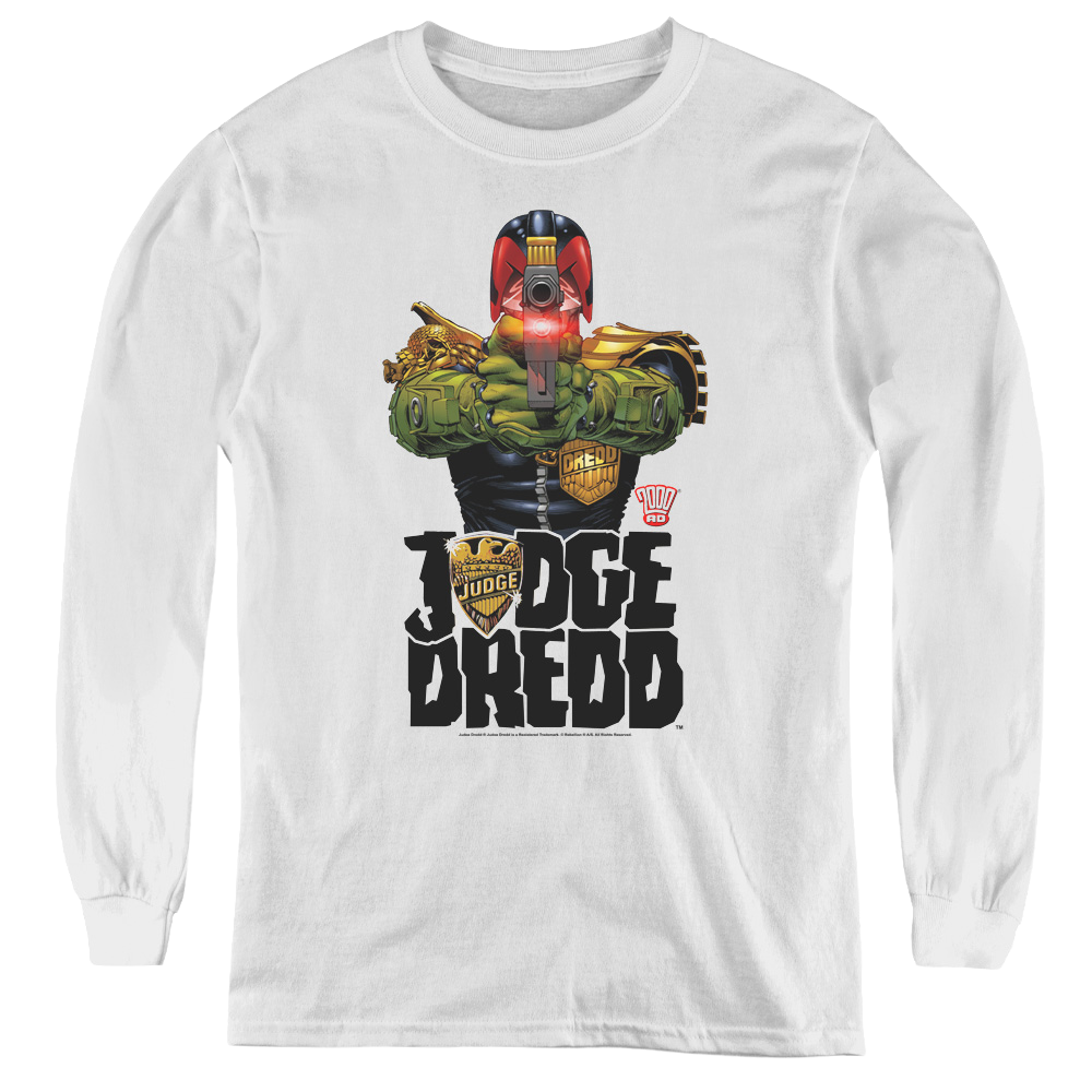 Judge Dredd In My Sights - Youth Long Sleeve T-Shirt Youth Long Sleeve T-Shirt Judge Dredd   