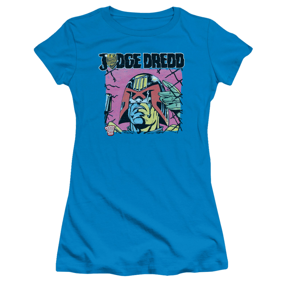 Judge Dredd Fenced Juniors T-Shirt Juniors T-Shirt Judge Dredd   