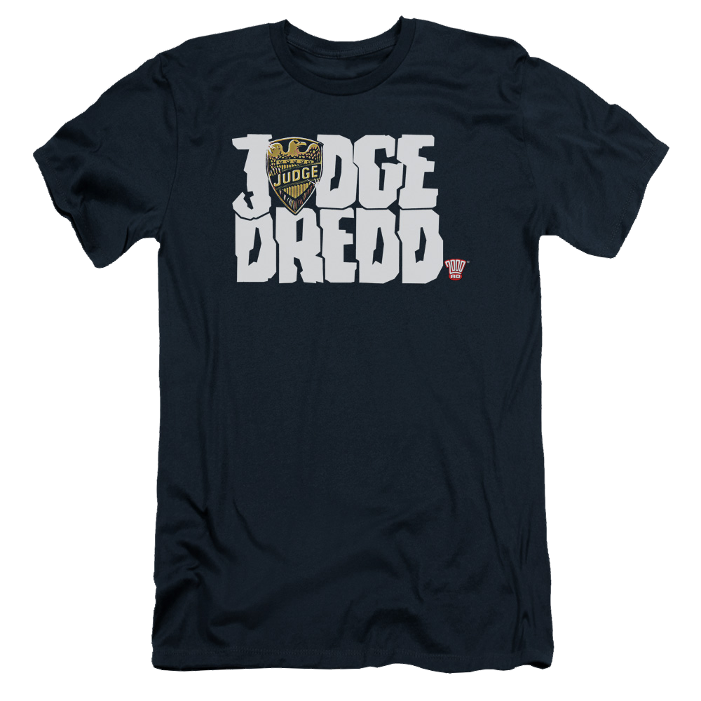 Judge Dredd Logo Men's Slim Fit T-Shirt Men's Slim Fit T-Shirt Judge Dredd   