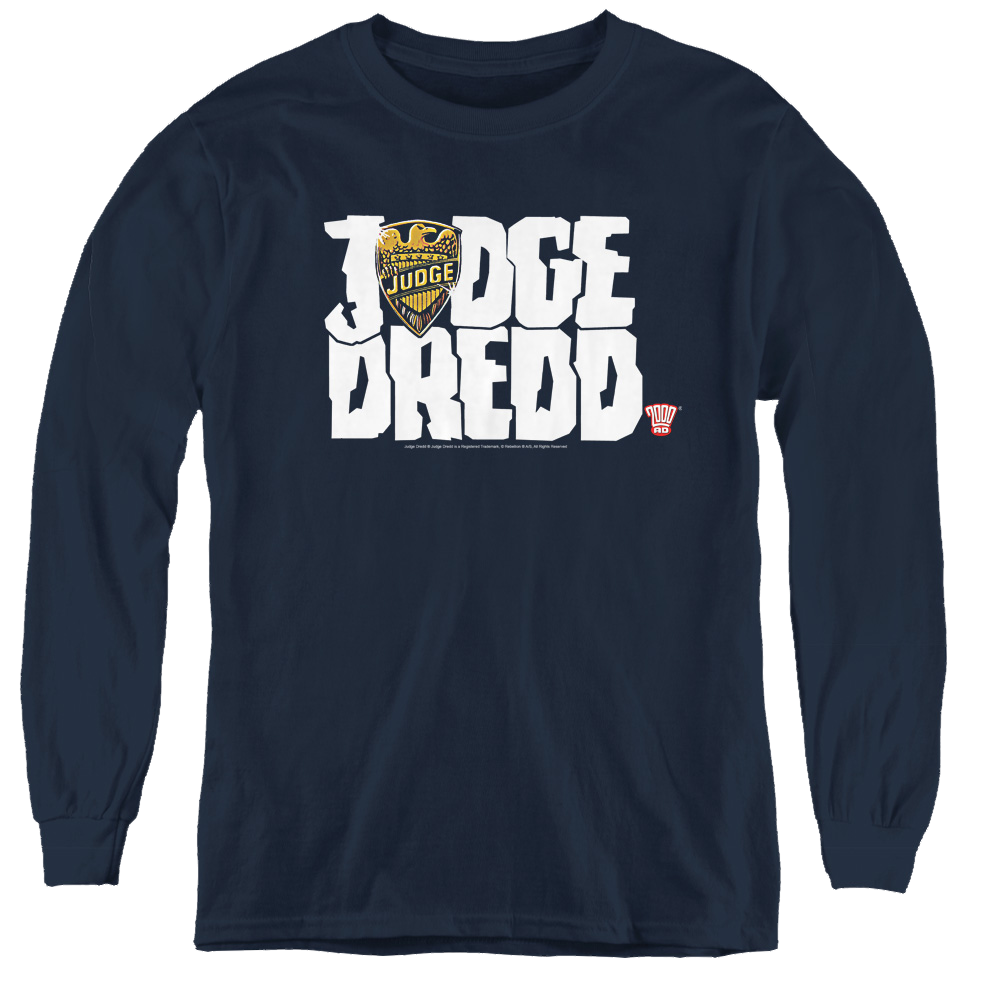 Judge Dredd Logo - Youth Long Sleeve T-Shirt Youth Long Sleeve T-Shirt Judge Dredd   