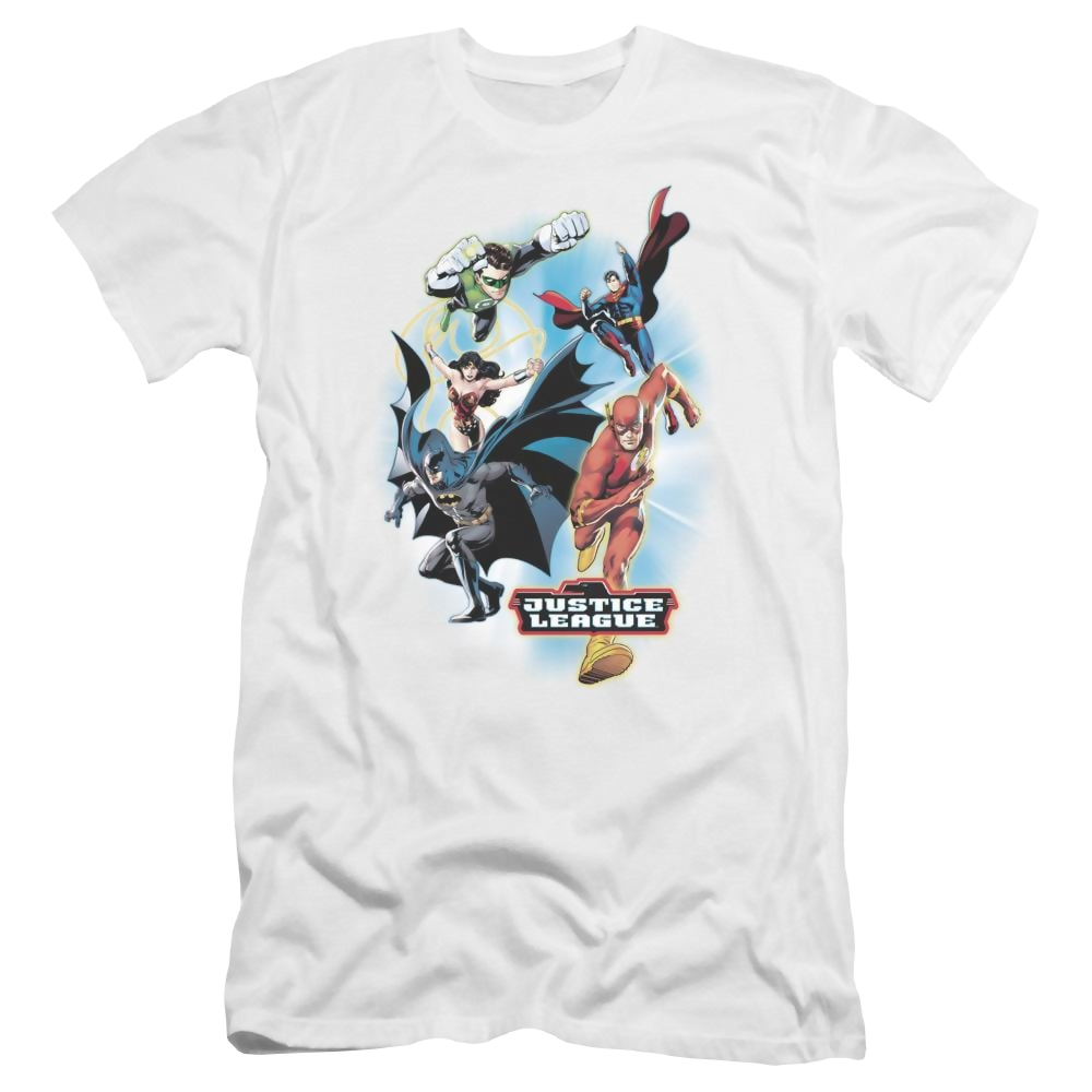 Flash, The At Your Service - Men's Premium Slim Fit T-Shirt Men's Premium Slim Fit T-Shirt The Flash   