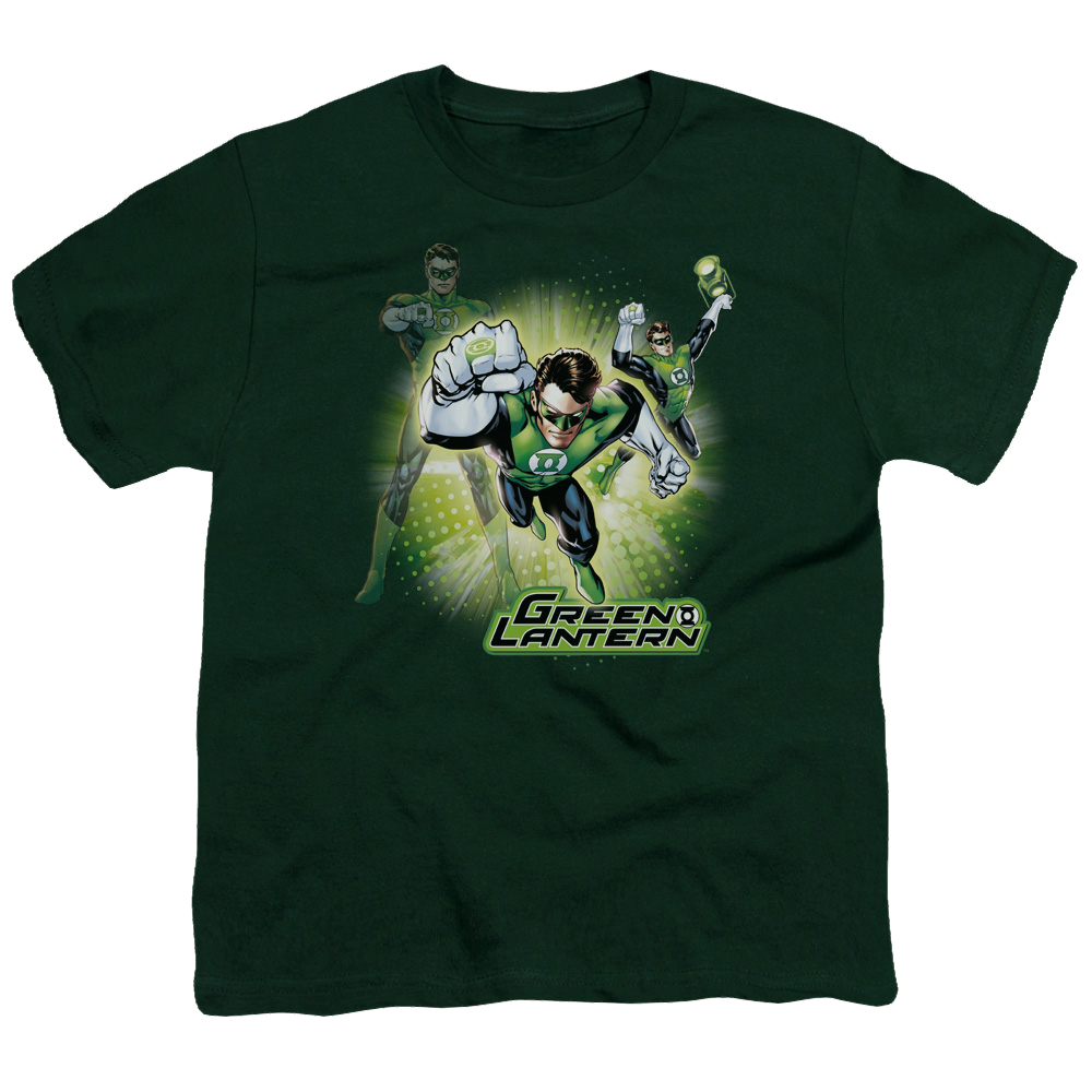 Green Lantern Lantern Burst - Youth T-Shirt Youth T-Shirt (Ages 8-12) Green Lantern   