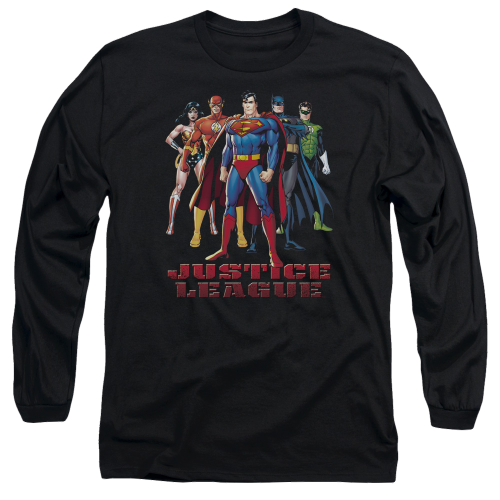 Justice League In League Men's Long Sleeve T-Shirt Men's Long Sleeve T-Shirt Justice League   