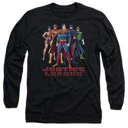 Justice League In League Men's Long Sleeve T-Shirt Men's Long Sleeve T-Shirt Justice League   