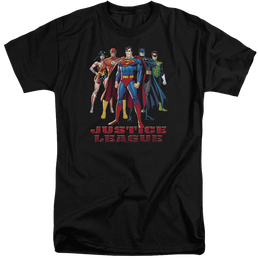 Justice League In League Men's Tall Fit T-Shirt Men's Tall Fit T-Shirt Justice League   