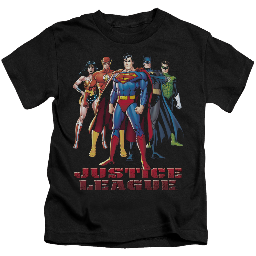 Justice League In League - Kid's T-Shirt Kid's T-Shirt (Ages 4-7) Justice League   