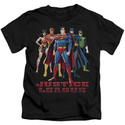 Justice League In League - Kid's T-Shirt Kid's T-Shirt (Ages 4-7) Justice League   