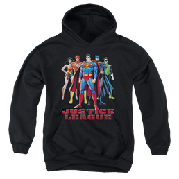 Justice League In League - Youth Hoodie Youth Hoodie (Ages 8-12) Justice League   