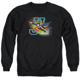 Justice League Heroes United Men's Crewneck Sweatshirt Men's Crewneck Sweatshirt Justice League   