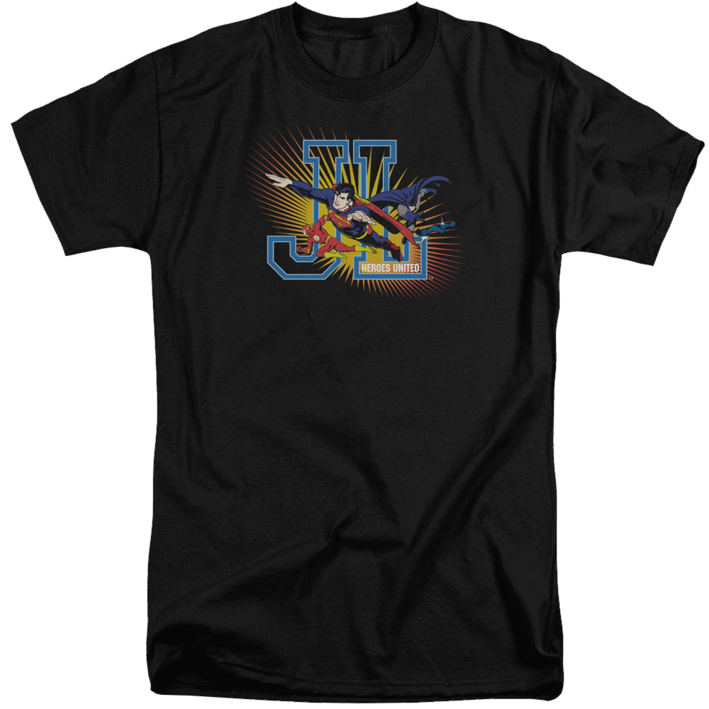 Justice League Heroes United Men's Tall Fit T-Shirt Men's Tall Fit T-Shirt Justice League   