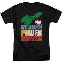 Justice League Heroic Qualities Men's Regular Fit T-Shirt Men's Regular Fit T-Shirt Justice League   