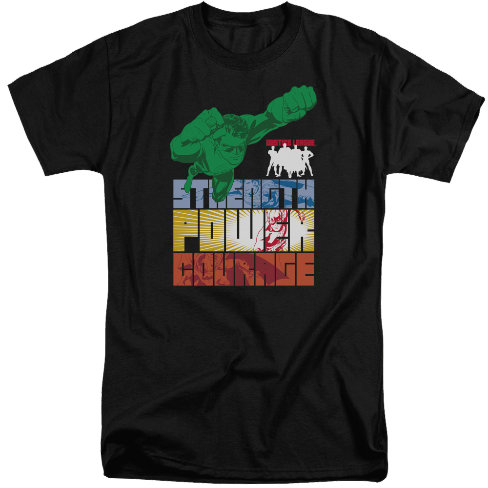 Justice League Heroic Qualities Men's Tall Fit T-Shirt Men's Tall Fit T-Shirt Justice League   