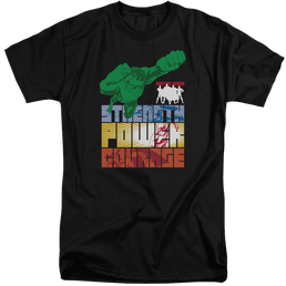 Justice League Heroic Qualities Men's Tall Fit T-Shirt Men's Tall Fit T-Shirt Justice League   