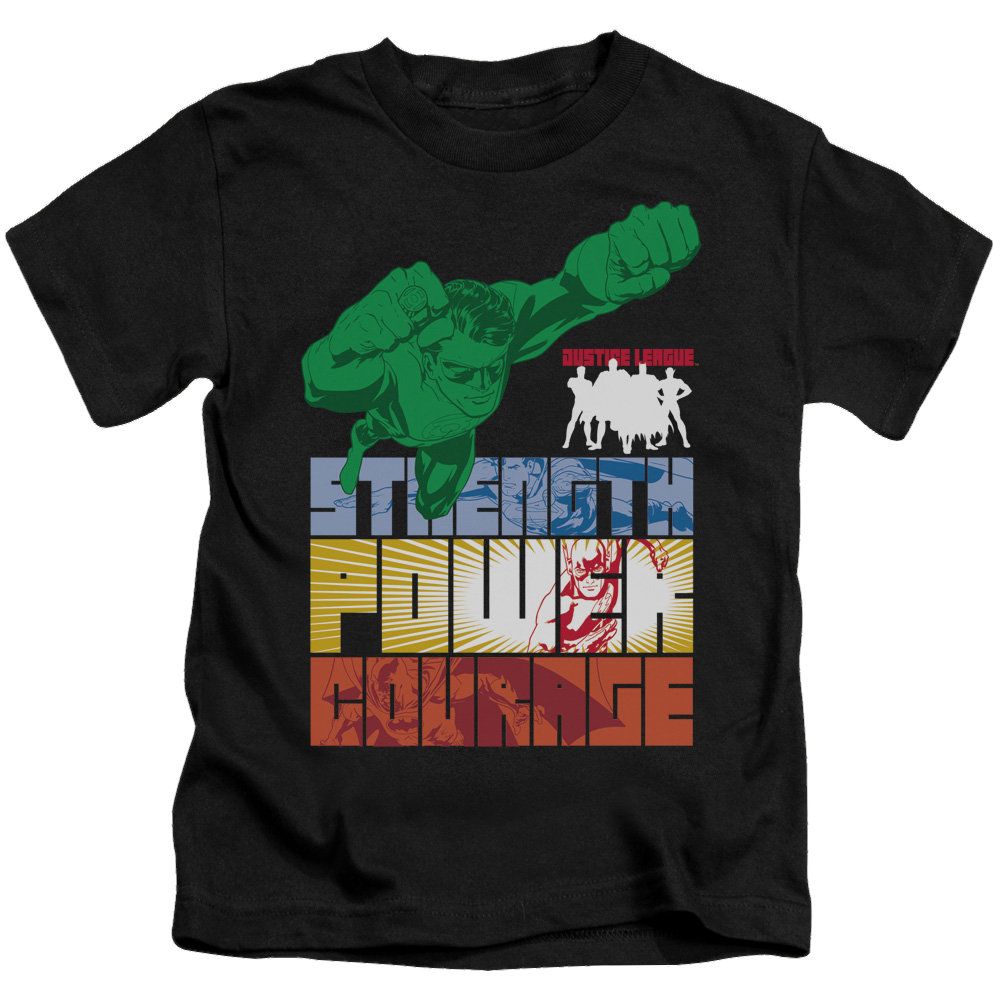 Justice League Heroic Qualities - Kid's T-Shirt Kid's T-Shirt (Ages 4-7) Justice League   