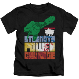 Justice League Heroic Qualities - Kid's T-Shirt Kid's T-Shirt (Ages 4-7) Justice League   