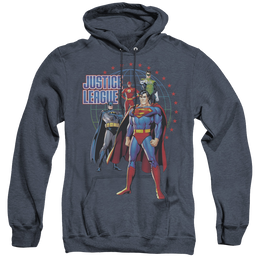 Justice League Protectors - Heather Pullover Hoodie Heather Pullover Hoodie Justice League   