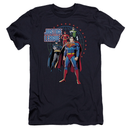 Justice League Protectors Men's Premium Slim Fit T-Shirt Men's Premium Slim Fit T-Shirt Justice League   