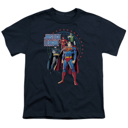 Justice League Protectors - Youth T-Shirt Youth T-Shirt (Ages 8-12) Justice League   