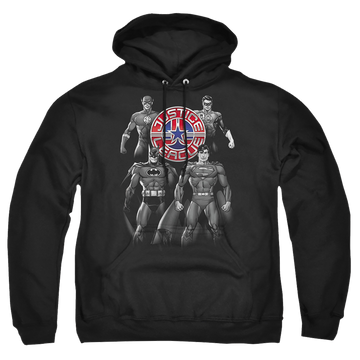 Justice League Shades Of Gray Pullover Hoodie Pullover Hoodie Justice League   