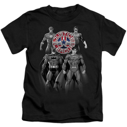 Justice League Shades Of Gray - Kid's T-Shirt Kid's T-Shirt (Ages 4-7) Justice League   
