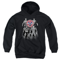 Justice League Shades Of Gray - Youth Hoodie Youth Hoodie (Ages 8-12) Justice League   