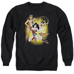 Justice League Wonder Woman Men's Crewneck Sweatshirt Men's Crewneck Sweatshirt Wonder Woman   