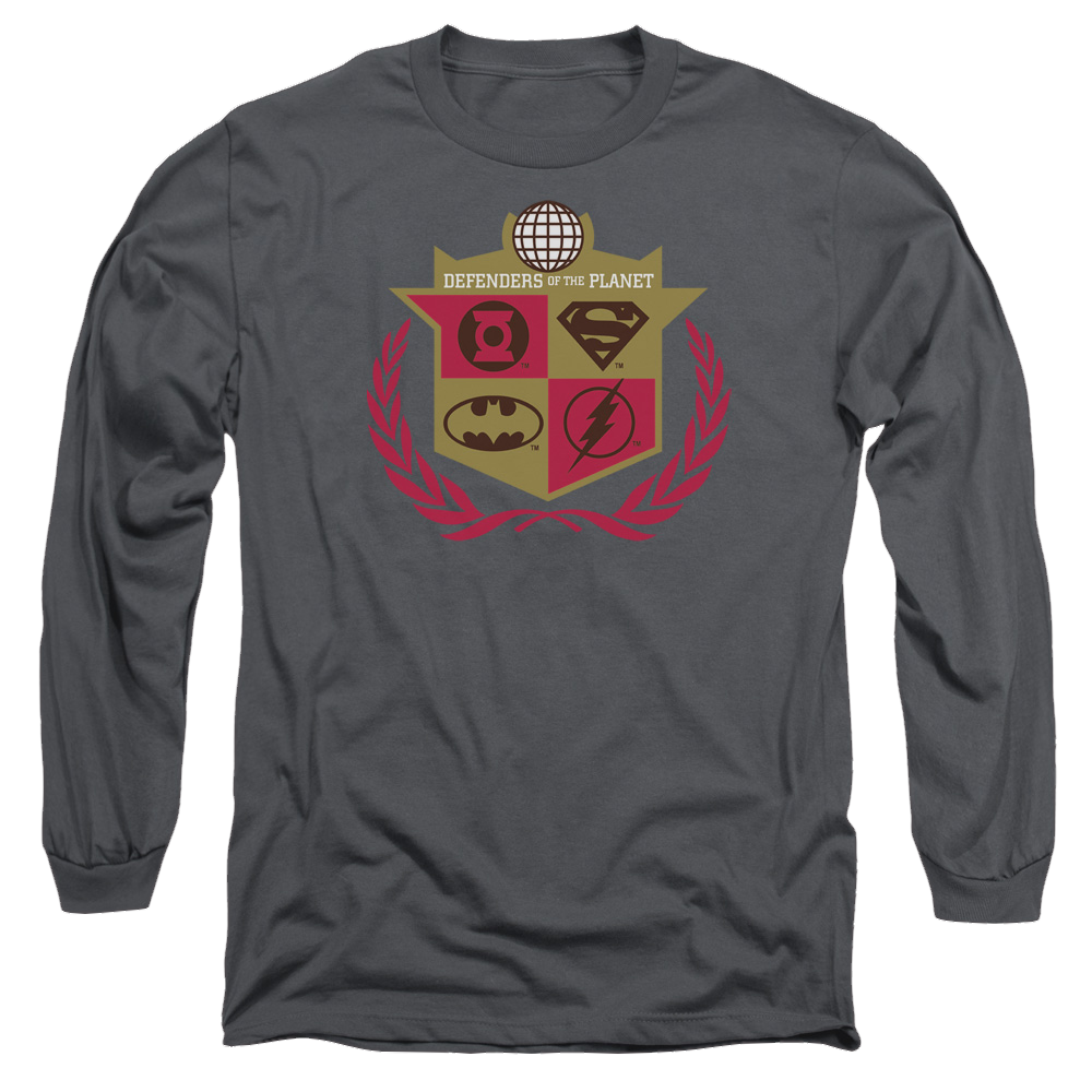 Justice League Defenders Men's Long Sleeve T-Shirt Men's Long Sleeve T-Shirt Justice League   