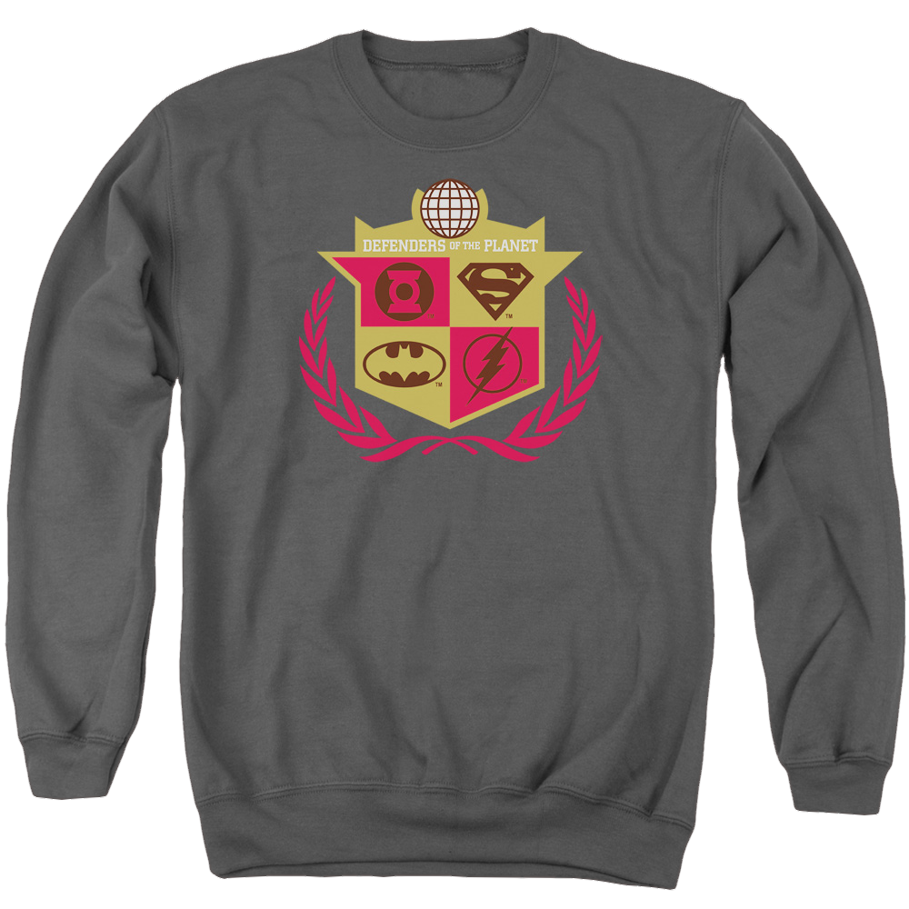 Justice League Defenders Men's Crewneck Sweatshirt Men's Crewneck Sweatshirt Justice League   