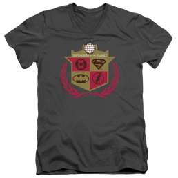 Justice League Defenders Men's V-Neck T-Shirt Men's V-Neck T-Shirt Justice League   