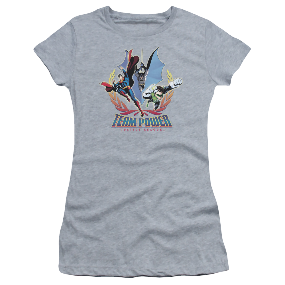 Justice League Team Power Juniors T-Shirt Juniors T-Shirt Justice League   
