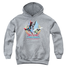 Justice League Team Power - Youth Hoodie Youth Hoodie (Ages 8-12) Justice League   