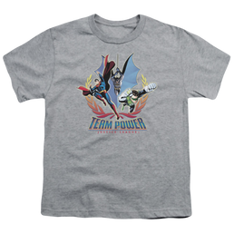 Justice League Team Power - Youth T-Shirt Youth T-Shirt (Ages 8-12) Justice League   