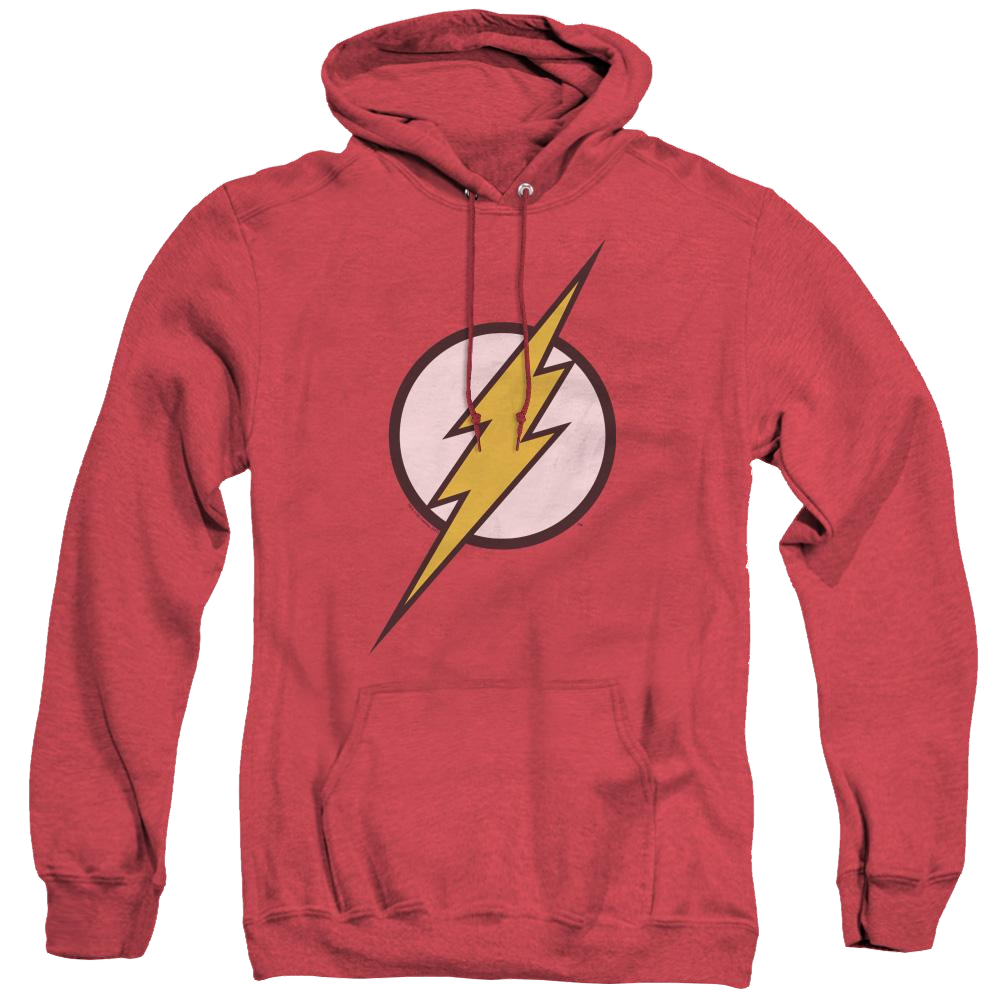 Flash, The Flash Logo - Heather Pullover Hoodie Heather Pullover Hoodie The Flash   