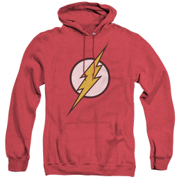 Flash, The Flash Logo - Heather Pullover Hoodie Heather Pullover Hoodie The Flash   