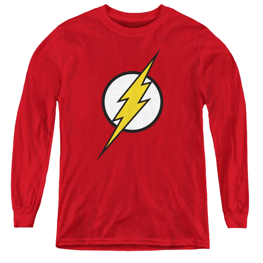 Flash, The Flash Logo - Youth Long Sleeve T-Shirt Youth Long Sleeve T-Shirt The Flash   
