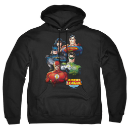 Justice League Group Portrait Pullover Hoodie Pullover Hoodie Justice League   