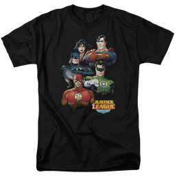 Justice League Group Portrait Men's Regular Fit T-Shirt Men's Regular Fit T-Shirt Justice League   