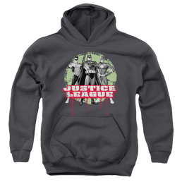 Justice League Jla Trio - Youth Hoodie Youth Hoodie (Ages 8-12) Justice League   